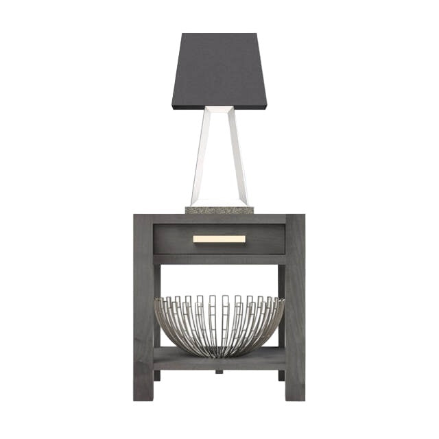 Modern  End Table w/1 Drawer & Shelf