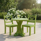 Modern Outdoor X-Back Dining Side Chair