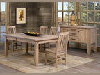 Rough Cut Harvest Table 42"Dx72"Wx30"H