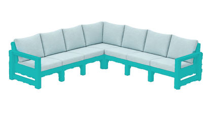 Modern Outdoor 7 Seater Sectional