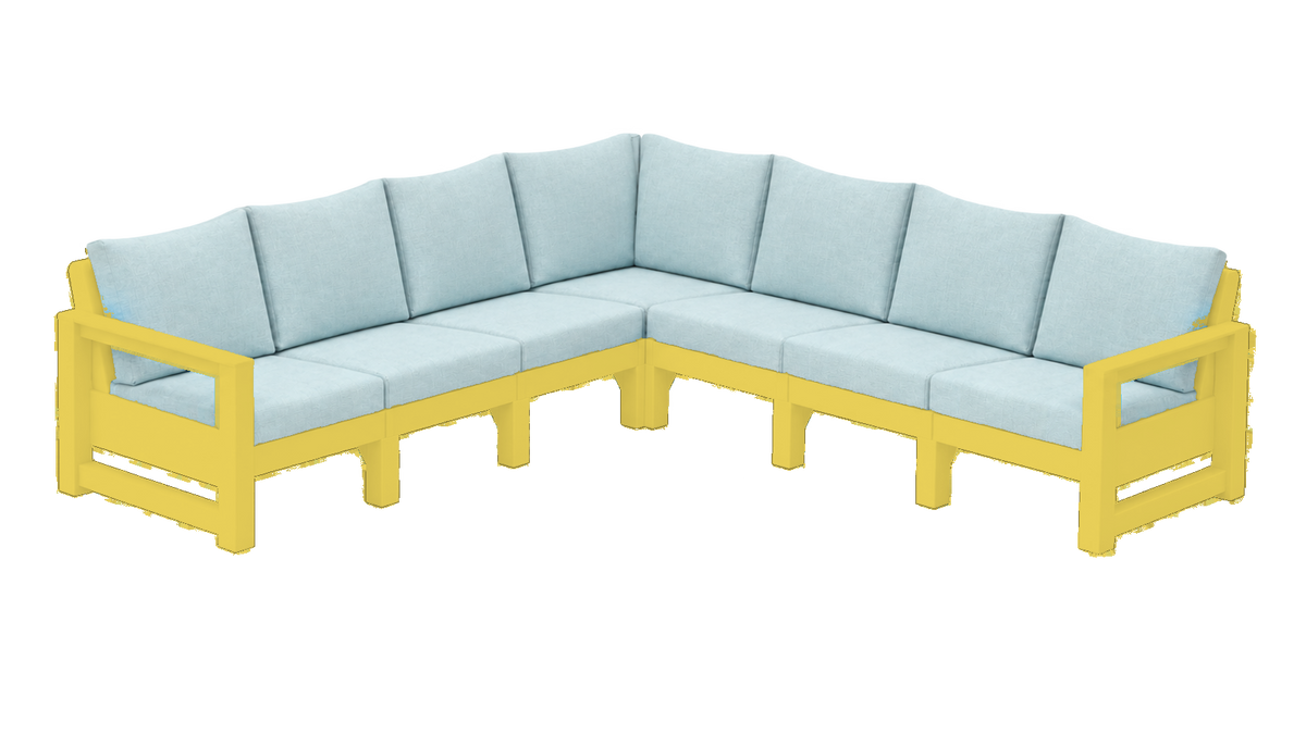 Modern Outdoor 7 Seater Sectional