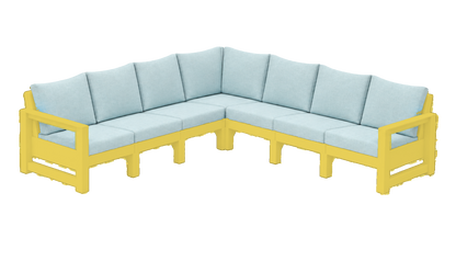 Modern Outdoor 7 Seater Sectional