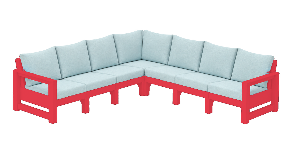 Modern Outdoor 7 Seater Sectional