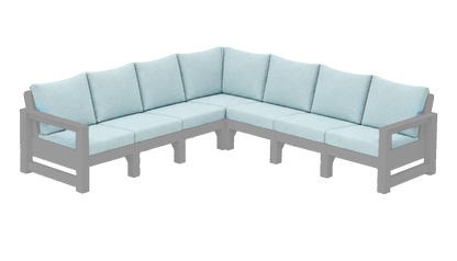 Modern Outdoor 7 Seater Sectional