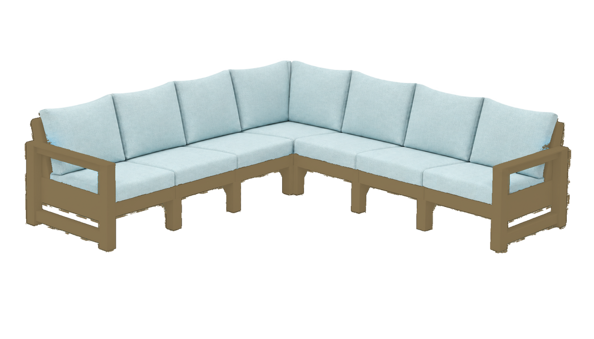 Modern Outdoor 7 Seater Sectional