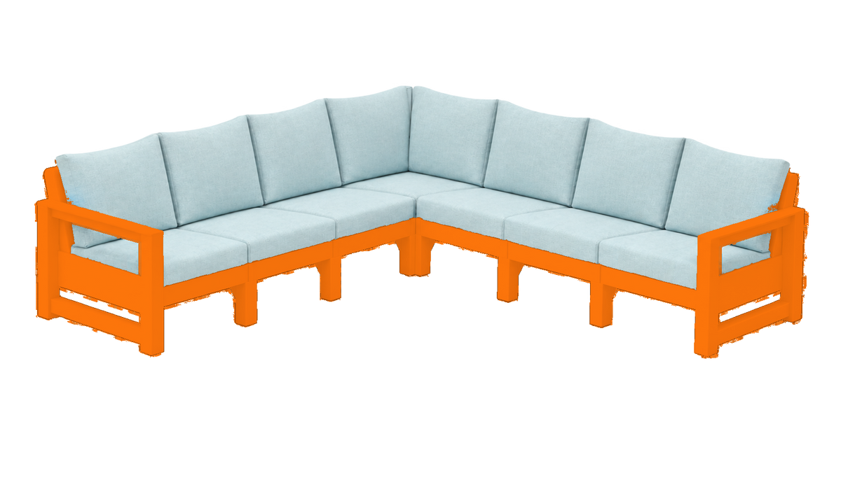 Modern Outdoor 7 Seater Sectional