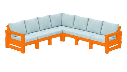 Modern Outdoor 7 Seater Sectional