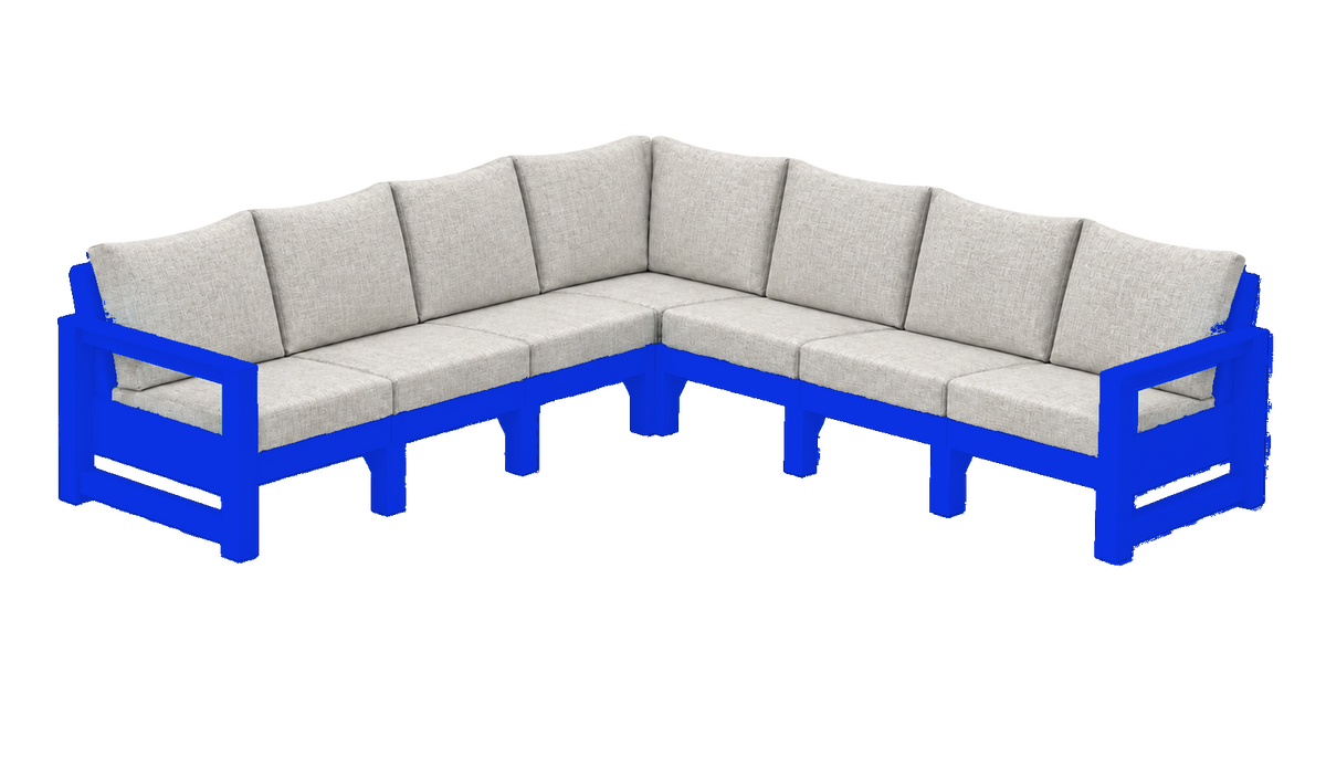 Modern Outdoor 7 Seater Sectional