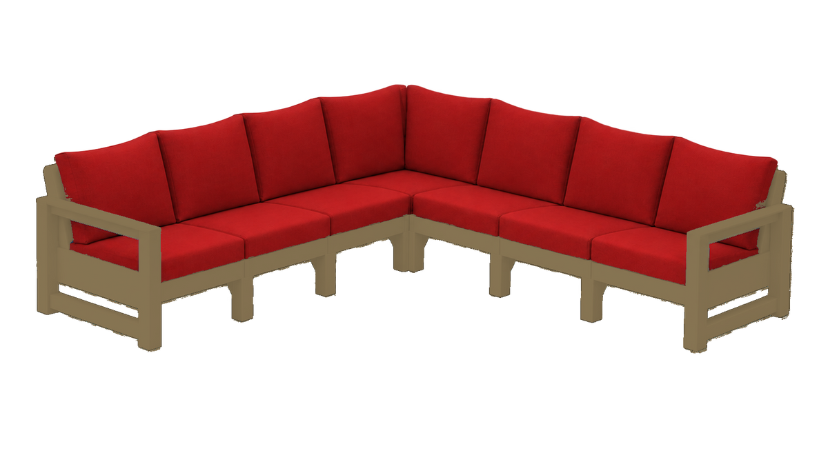 Modern Outdoor 7 Seater Sectional