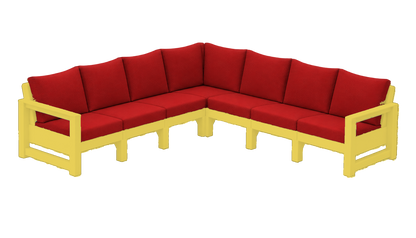 Modern Outdoor 7 Seater Sectional