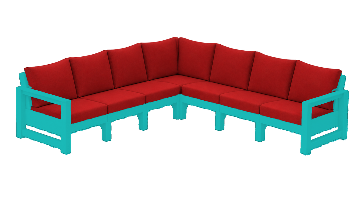 Modern Outdoor 7 Seater Sectional
