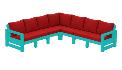 Modern Outdoor 7 Seater Sectional