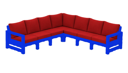 Modern Outdoor 7 Seater Sectional