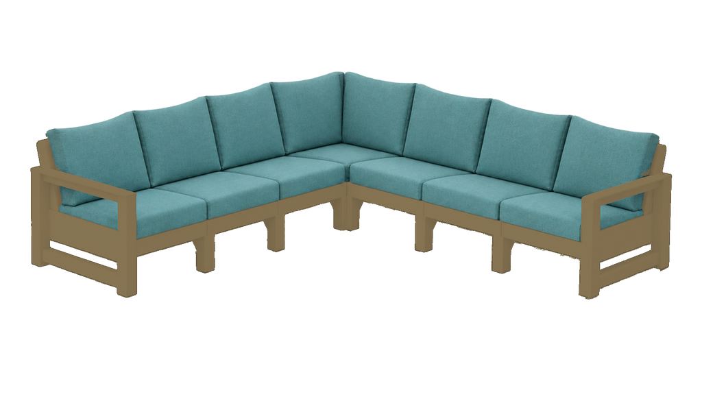 Modern Outdoor 7 Seater Sectional