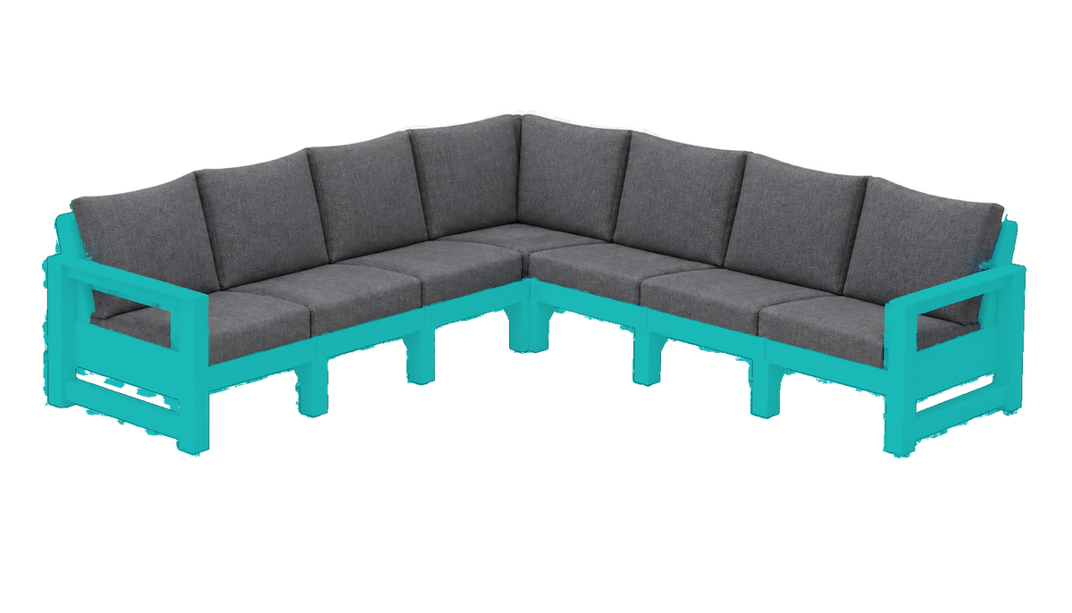 Modern Outdoor 7 Seater Sectional