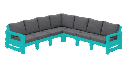 Modern Outdoor 7 Seater Sectional