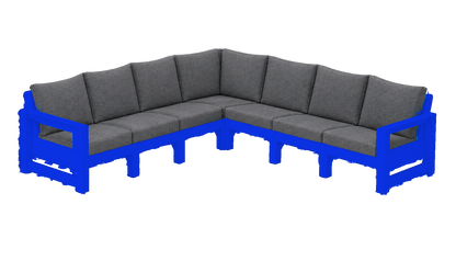 Modern Outdoor 7 Seater Sectional