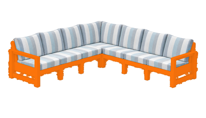 Modern Outdoor 7 Seater Sectional