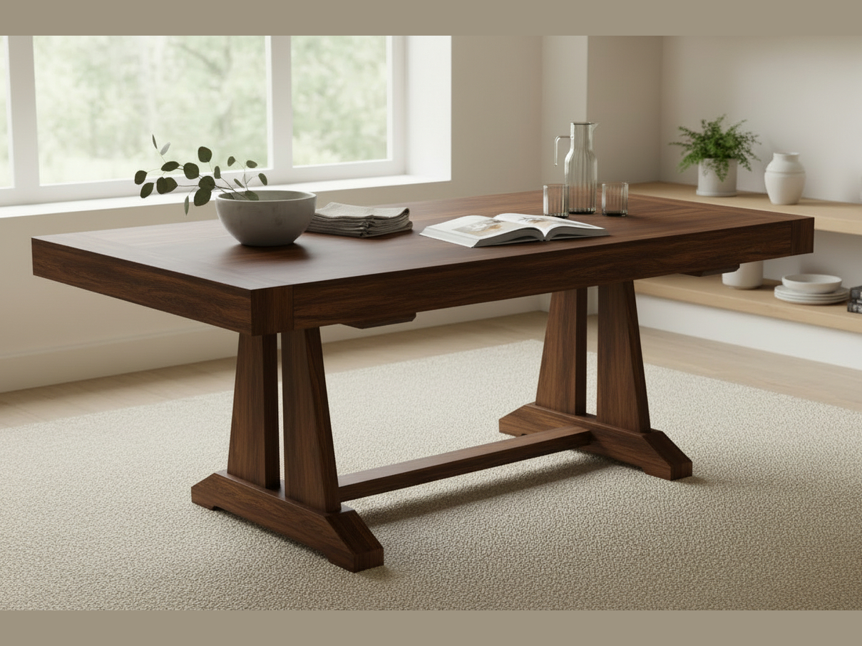 Mitered Dining Table with William Base